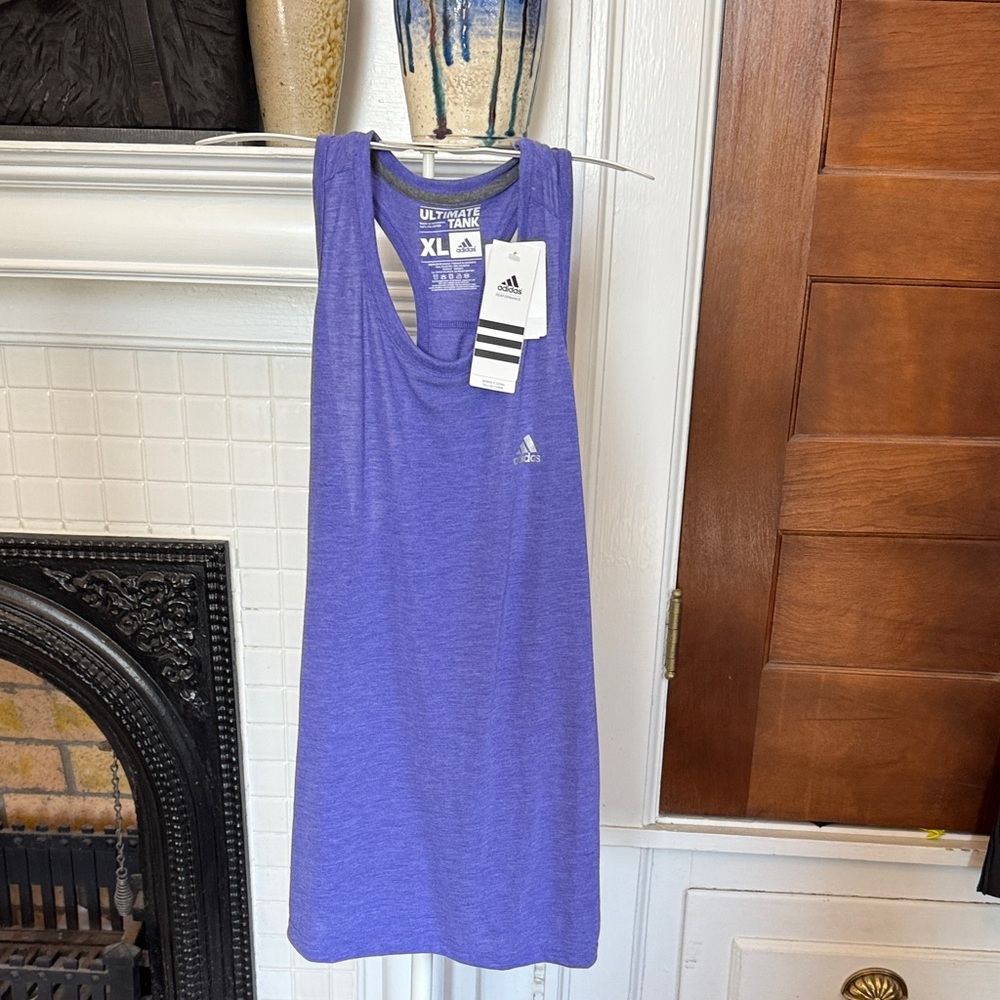 Adidas Violet Sleeveless Top- “ultimate tank” NWT. Retail 25